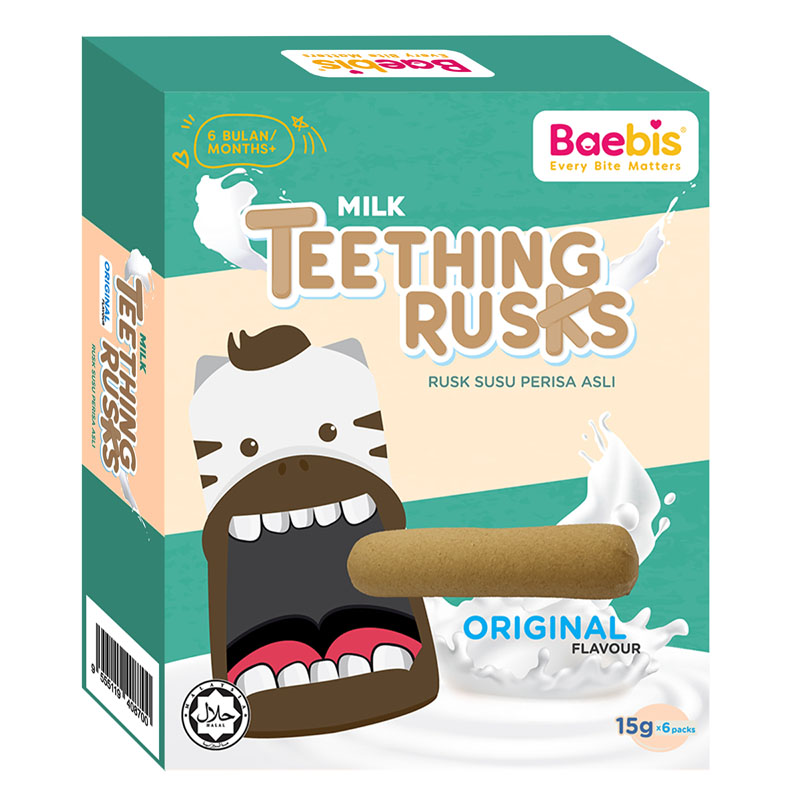 Baebis Natural Teething Rusks - Any Flavour (Bundle of 2)